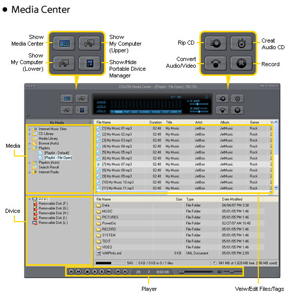 JETAUDIO v.7 – Phần mềm xem phim, nghe nhạc tuyệt vời – đa năng ! - 1